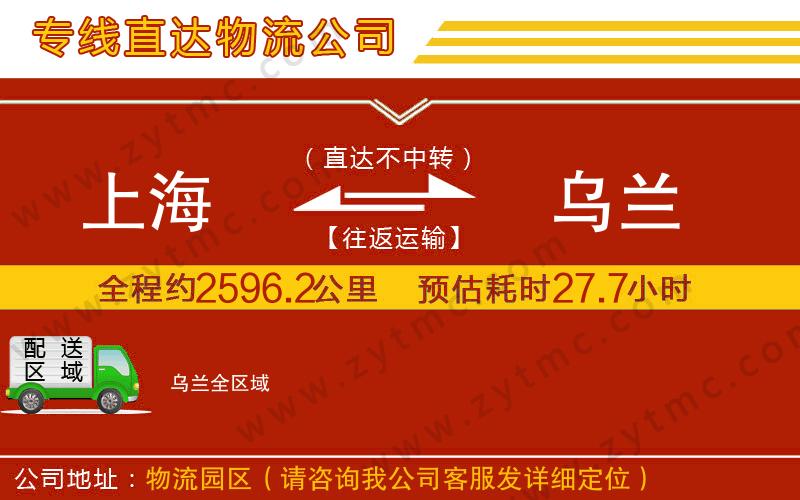 上海到烏蘭物流公司