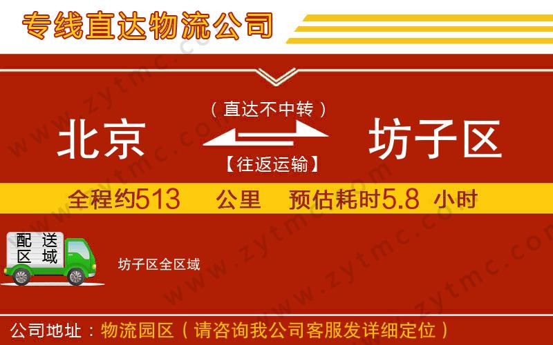 北京到坊子區(qū)物流公司